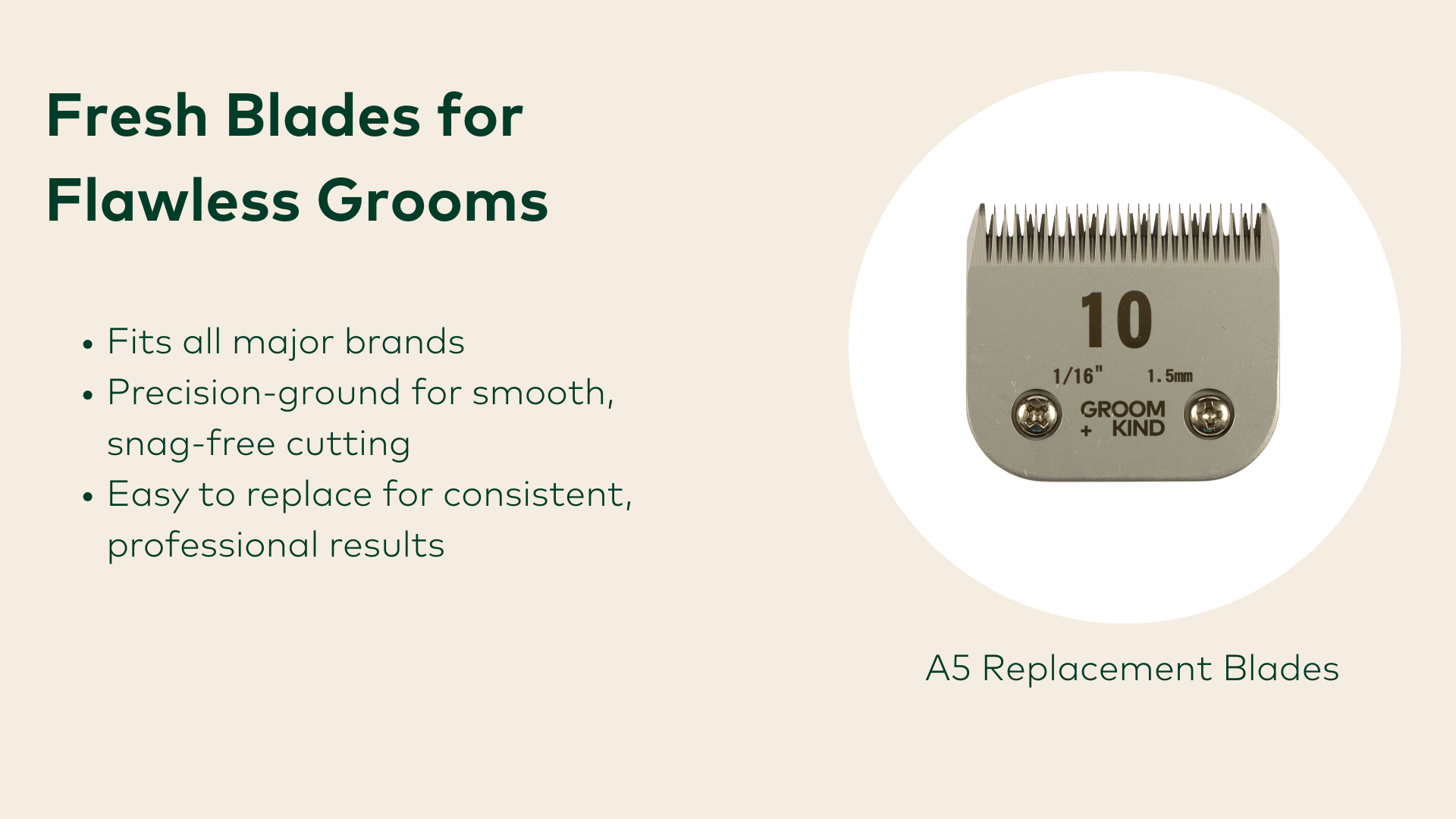 Fresh Blades for Flawless Grooms A5 Replacement Clipper Blade