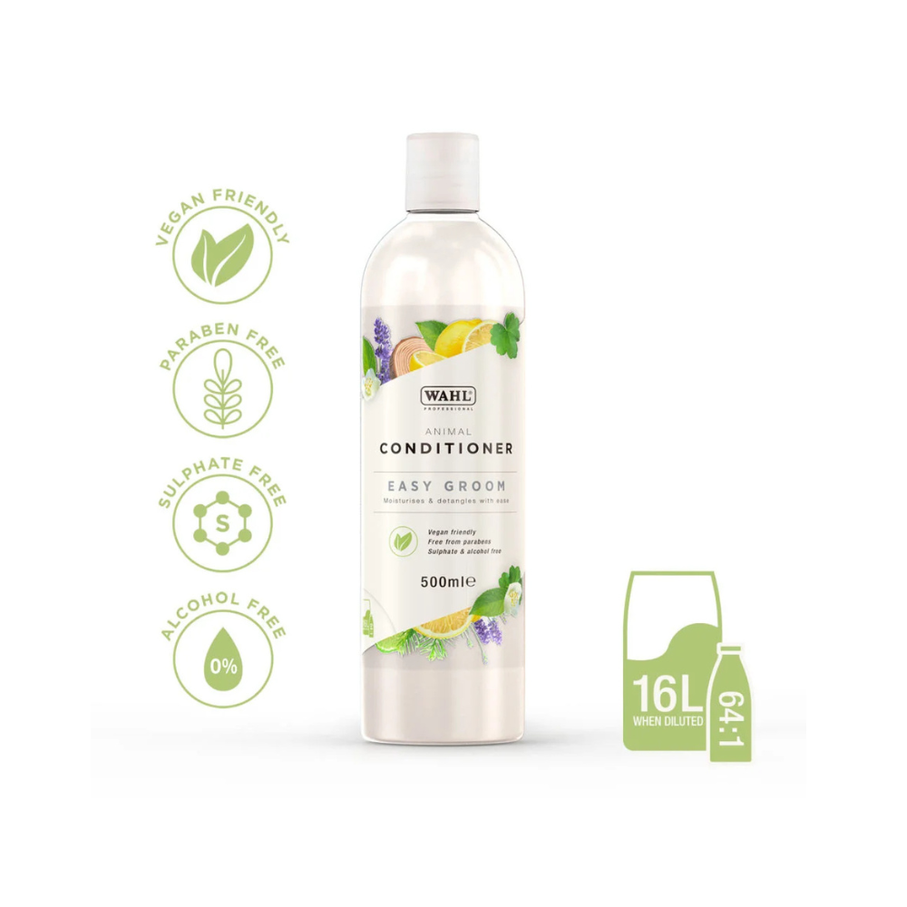 500ml Wahl conditioner bottle details on a white background.