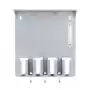 Wall mounted clipper organiser with for organising grooming tools.