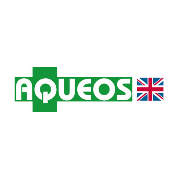Aqueos Logo. Gentle, powerful protection for salons and skin  