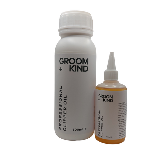 500ml Groom + Kind Blade Wash bottle and 125ml Clipper Oil bottle