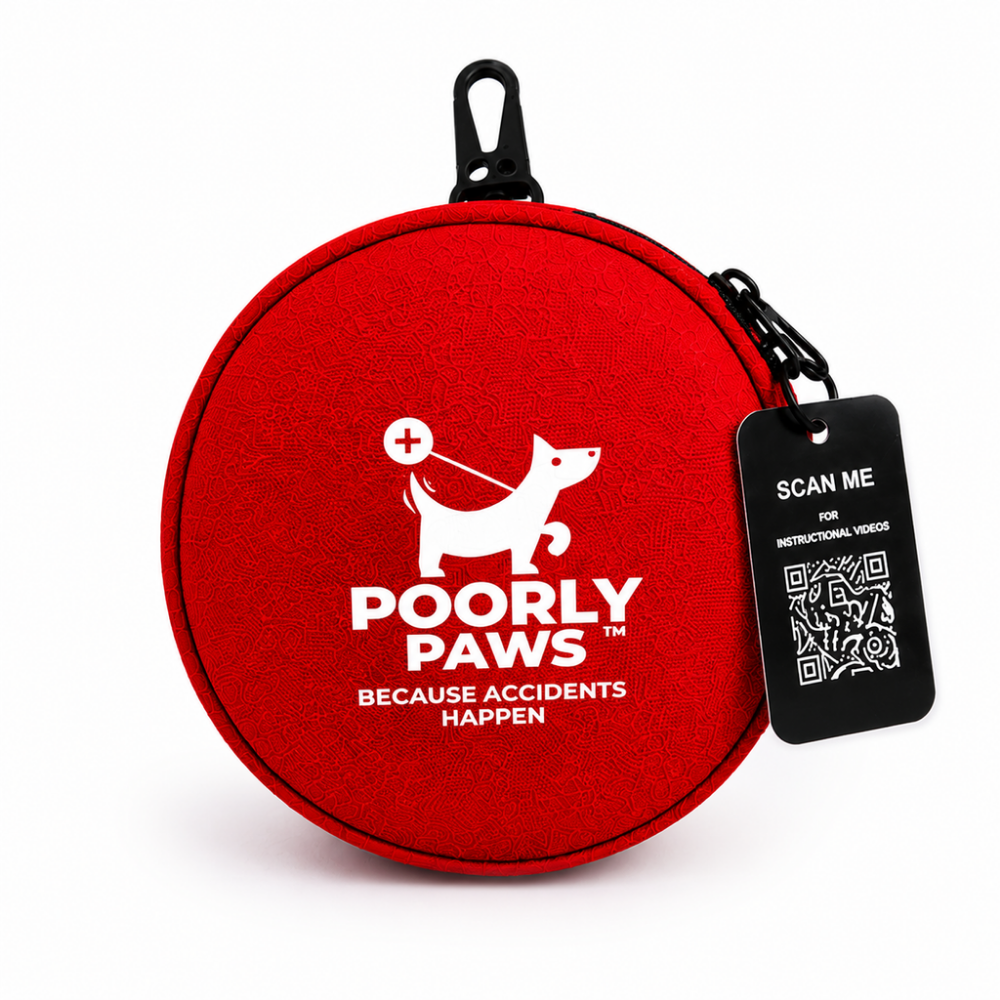 Poorly Paws First Aid Kit on a white background