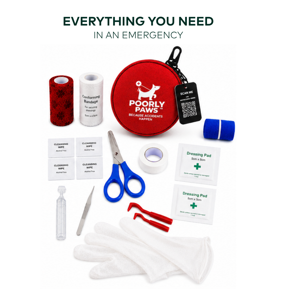Poorly Paws First Aid everying you need in an emergency