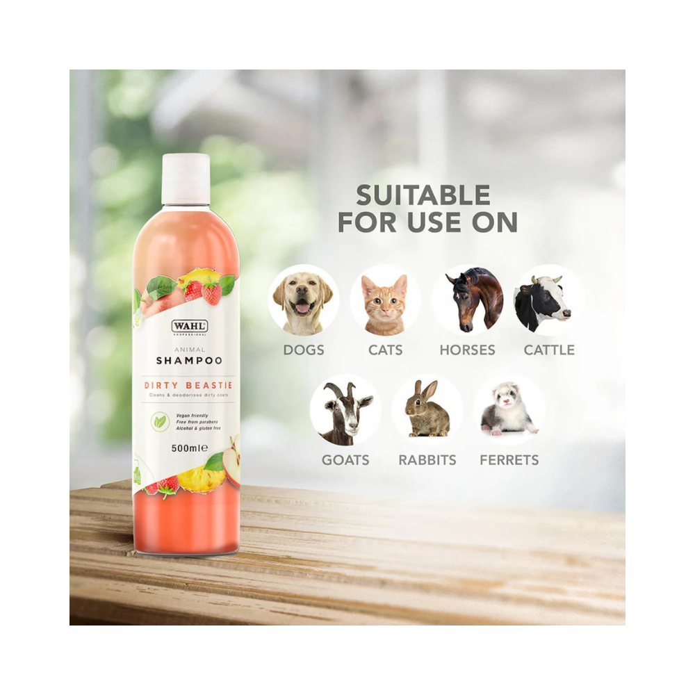 Wahl Dirty Beastie shampoo 500ml Suitable for all types of animals.
